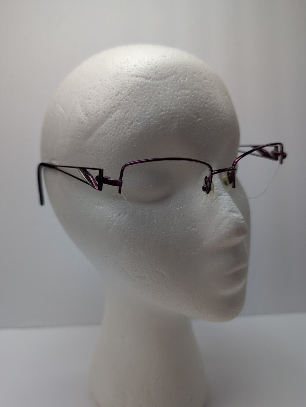 Aura Half Rim Eyeglass Frames, France Pink 51 18.